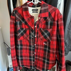 Cherry LA Flannel Plaid Jacket